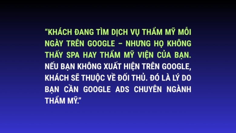 Quảng Cáo Google Spa Và Thẩm Mỹ Viện – Adsgoogle Việt Nam